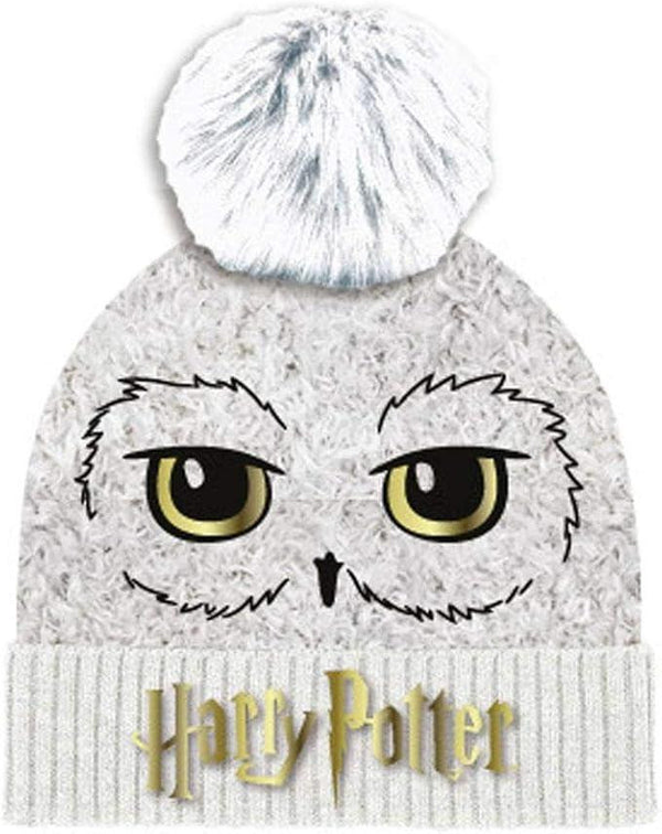 Harry Potter Beanie Hat Hedwig OWL Face Unisex One Size