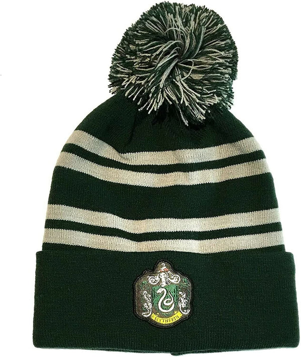 Harry Potter House Beanie Hat Slytherin Badge Unisex One Size