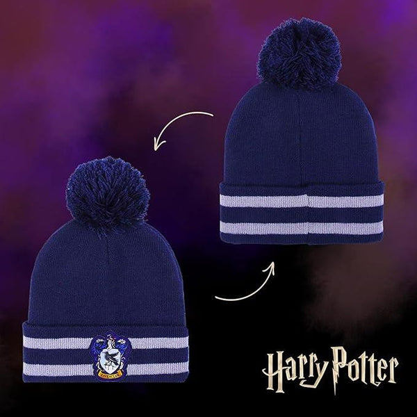 Harry Potter House Beanie Hat Ravenclaw Badge Unisex One Size