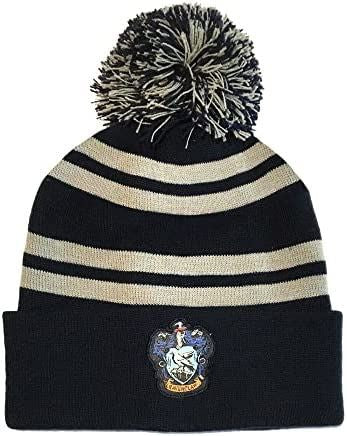 Harry Potter House Beanie Hat Ravenclaw Badge Unisex One Size