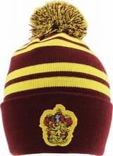 Harry Potter House Beanie Hat Gryffindor Badge Unisex One Size